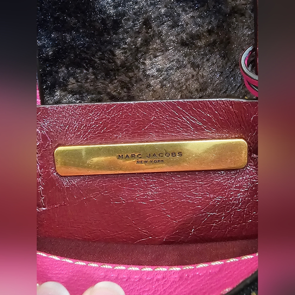 MARC JACOBS Pink Leather Mini Grind Tote with a Dustbag - Picture 13 of 16